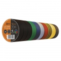 Izolačná páska 19 mm x 20 m SADA 10 ks farebná