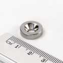 Magnet neodýmový D15x4, otvor 4mm, magnetická sila 3,8 kg